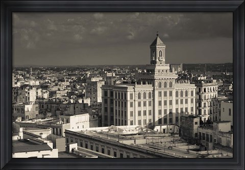 Framed Cuba, Havana, Edificio Bacardi building Print