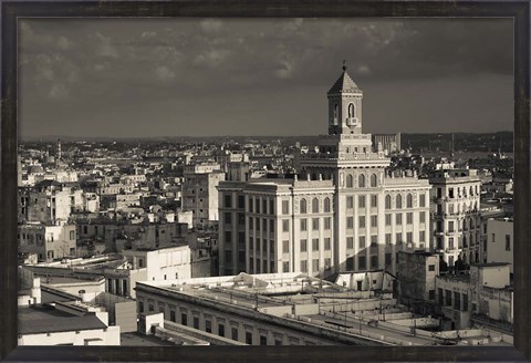 Framed Cuba, Havana, Edificio Bacardi building Print