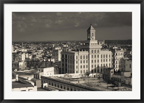 Framed Cuba, Havana, Edificio Bacardi building Print