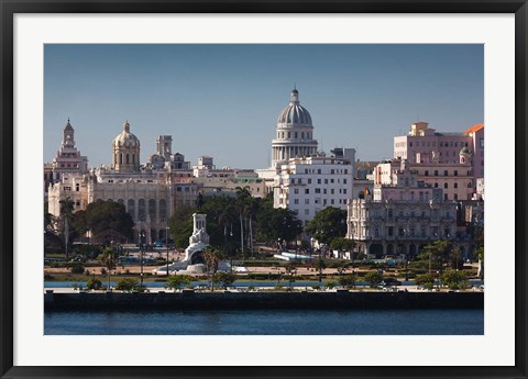 Framed Cuba, Havana, Elevated City View Print