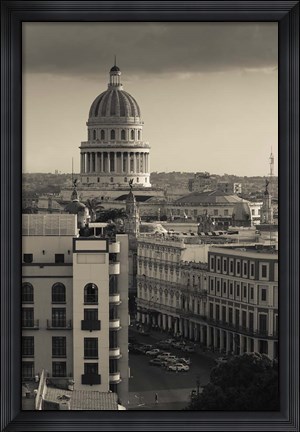 Framed Cuba, Havana, Havana Vieja, Capitolio Nacional Print