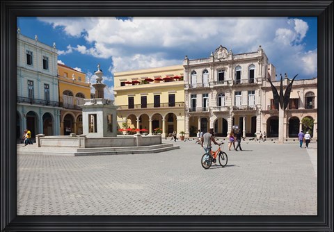 Framed Cuba, Havana, Havana Vieja, Plaza Vieja Print