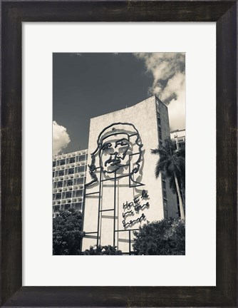 Framed Cuba, Havana, Interior Ministry, Che Guevara Print