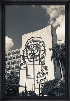 Framed Cuba, Havana, Interior Ministry, Che Guevara Print