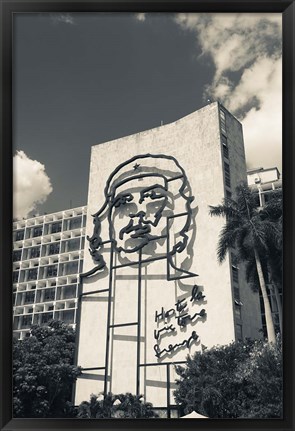 Framed Cuba, Havana, Interior Ministry, Che Guevara Print