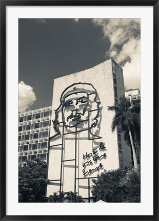 Framed Cuba, Havana, Interior Ministry, Che Guevara Print