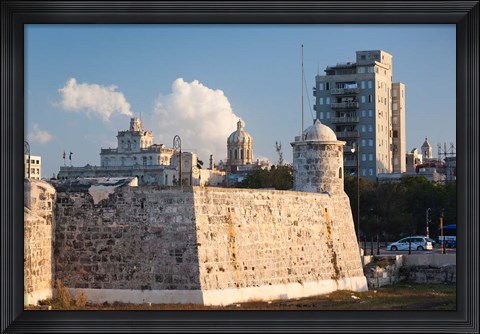 Framed Cuba, Havana, La Punta fortification Print