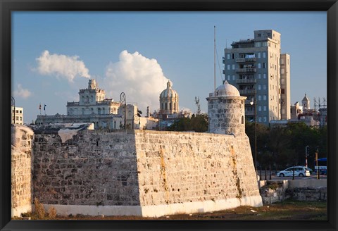 Framed Cuba, Havana, La Punta fortification Print