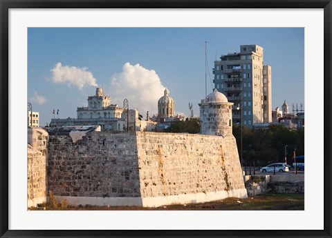 Framed Cuba, Havana, La Punta fortification Print