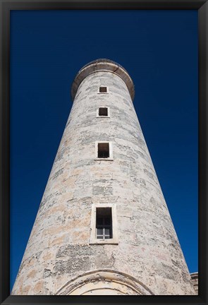 Framed Cuba, Havana, Morro Castle lighthouse Print