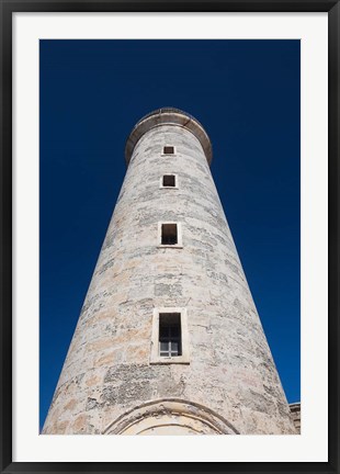 Framed Cuba, Havana, Morro Castle lighthouse Print