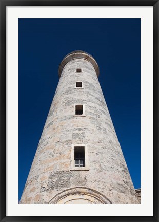 Framed Cuba, Havana, Morro Castle lighthouse Print