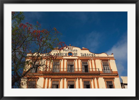 Framed Cuba, Havana, Partagas cigar factory Print