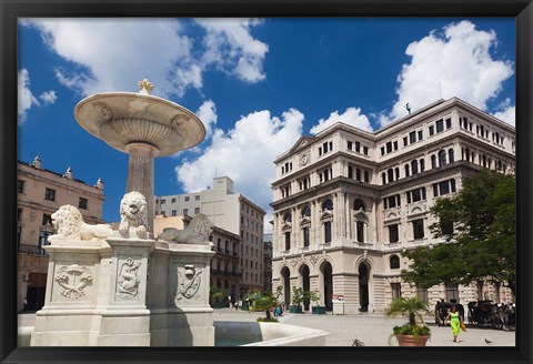 Framed Cuba, Havana, Plaza de San Francisco de Asis Print