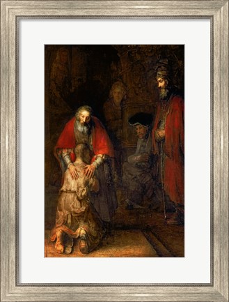 Framed Return of the Prodigal Son, c.1668 Print
