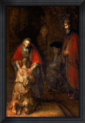 Framed Return of the Prodigal Son, c.1668 Print