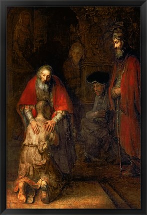 Framed Return of the Prodigal Son, c.1668 Print