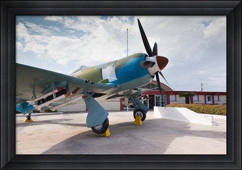Framed Cuba, Bay of Pigs, Cuban Hawker Fury war plane Print