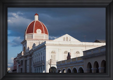Framed Cuba, Cienfuegos, Palacio de Gobierno dome Print