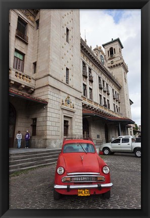 Framed Cuba, Havana, Central Train Station Print