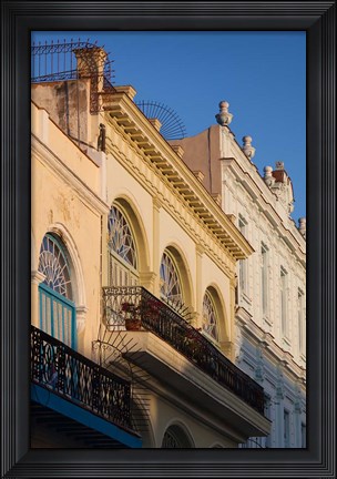 Framed Cuba, Havana, Havana Vieja, Plaza Vieja buildings Print
