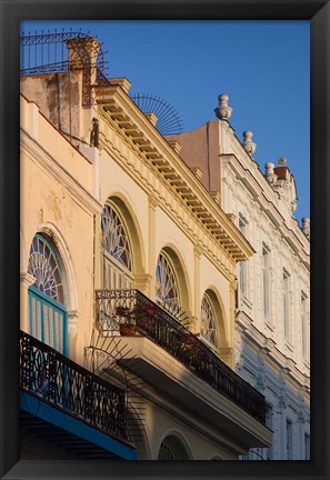 Framed Cuba, Havana, Havana Vieja, Plaza Vieja buildings Print