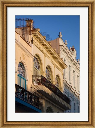 Framed Cuba, Havana, Havana Vieja, Plaza Vieja buildings Print