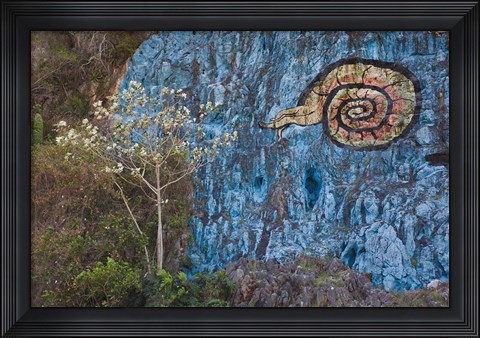 Framed Cuba, Pinar del Rio, Vinales, Mural de Prehistoria Print