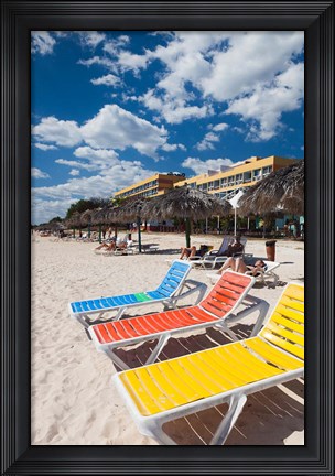 Framed Cuba, Sancti Spiritus, Trinidad, Playa Ancon beach Print
