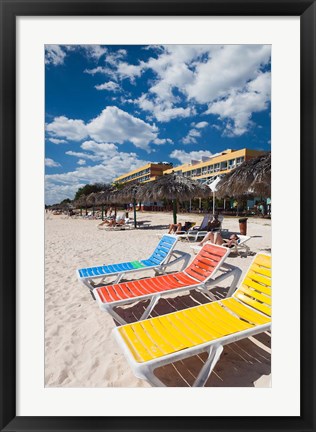 Framed Cuba, Sancti Spiritus, Trinidad, Playa Ancon beach Print