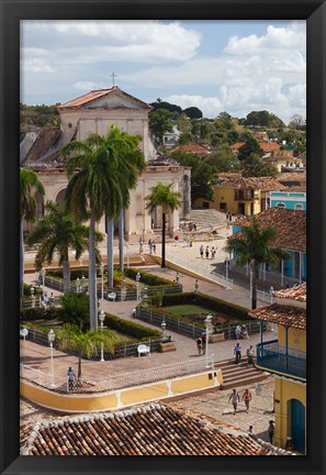 Framed Cuba, Sancti Spiritus, Trinidad, Plaza Mayor Print