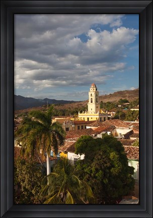 Framed Cuba, Sancti Spiritus, Trinidad, Town view  (vertical) Print