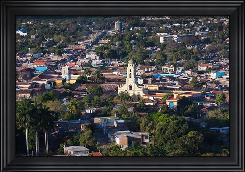 Framed Cuba, Sancti Spiritus, Trinidad, Town view (horizontal) Print