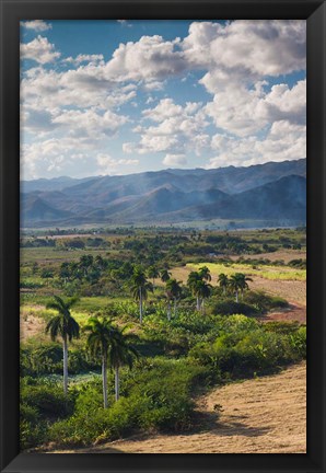 Framed Cuba, Trinidad, Valle de los Ingenios, Valley Print