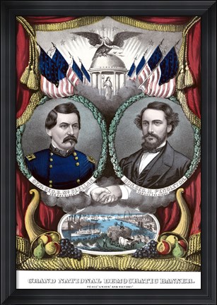 Framed Democratic Campaign Poster Print