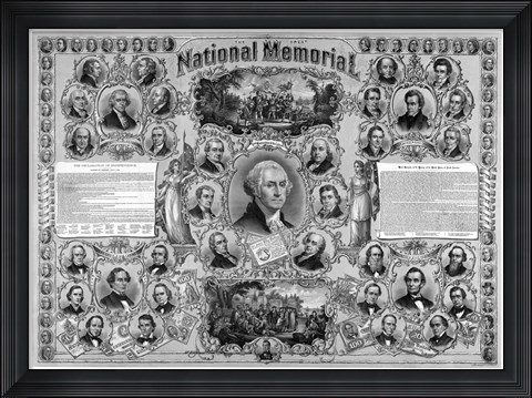 Framed Great Leaders from American History Print