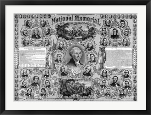 Framed Great Leaders from American History Print