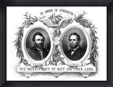 Framed Presidential Poster of Republican Party Nominees Print