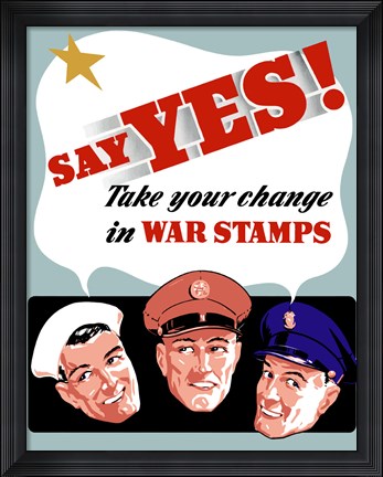Framed Say Yes! Print