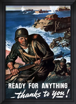 Framed Ready for Anything - Thanks to You Print