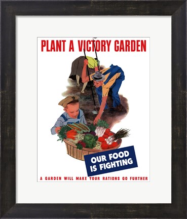 Framed Plant A Victory Garden Print