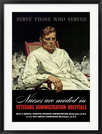 Framed Serve Those Who Served Print