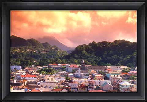 Framed Roseau, Dominica, Caribbean Print