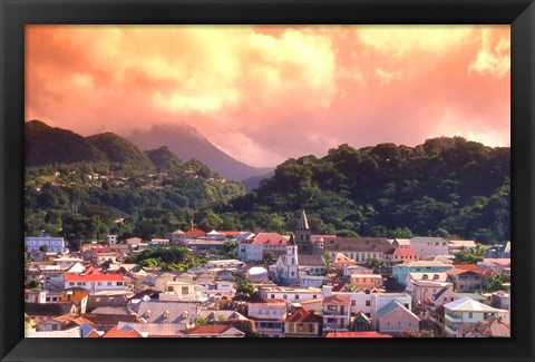 Framed Roseau, Dominica, Caribbean Print