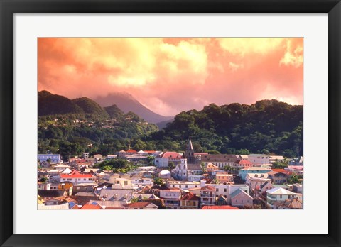 Framed Roseau, Dominica, Caribbean Print