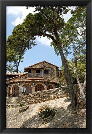 Framed Altos De Chavon, Casa De Campo, Chavon, Dominican Republic Print