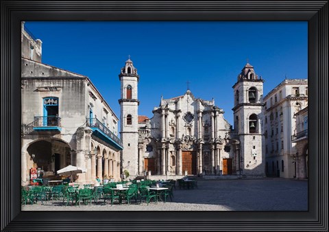 Framed Cuba, Cathedral, Catedral de San Cristobal Print
