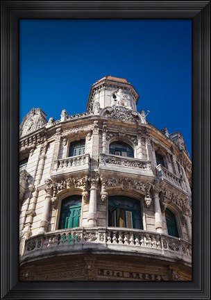 Framed Cuba, Havana, Havana Vieja, Hotel Raquel, exterior Print