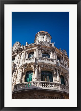 Framed Cuba, Havana, Havana Vieja, Hotel Raquel, exterior Print