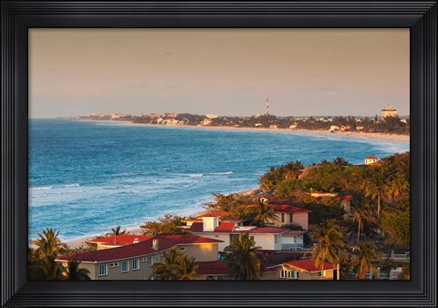 Framed Cuba, Matanzas Province, Varadero Beach, view Print